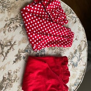 Two pair of ruffle pants